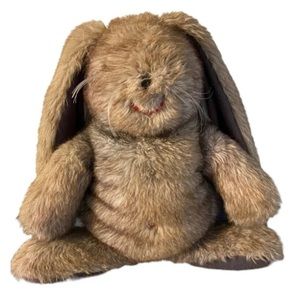 Vintage Ms Noah Brown Bunny RabbitPlush 18” Stuffed Animal Easter Lovey